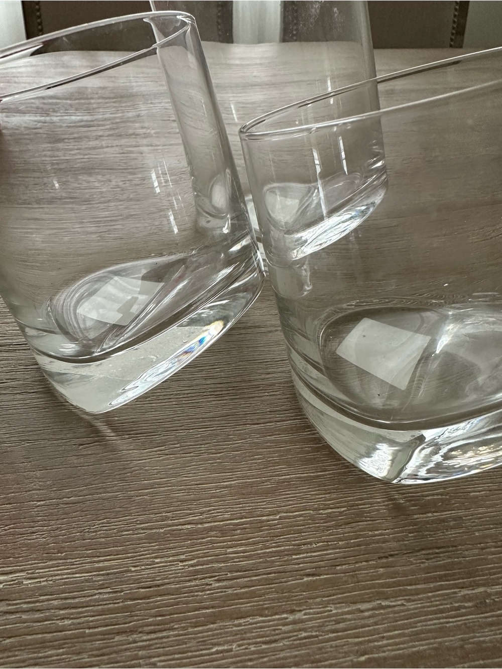 Z Gallerie Set of 3 Clear Glass Tumblers - Picture 4 of 5